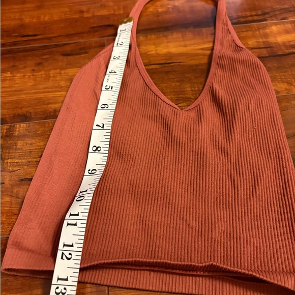 Urban outfitters out from under red haulter ribbed going out tank top sz small - Picture 8 of 8